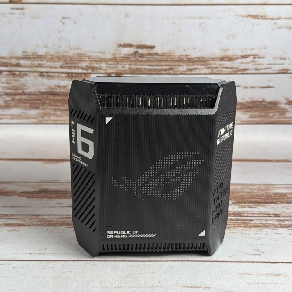 ASUS ROG Rapture GT6 AX10000 Tri-Band WiFi 6 Mesh Gaming Router Black Used